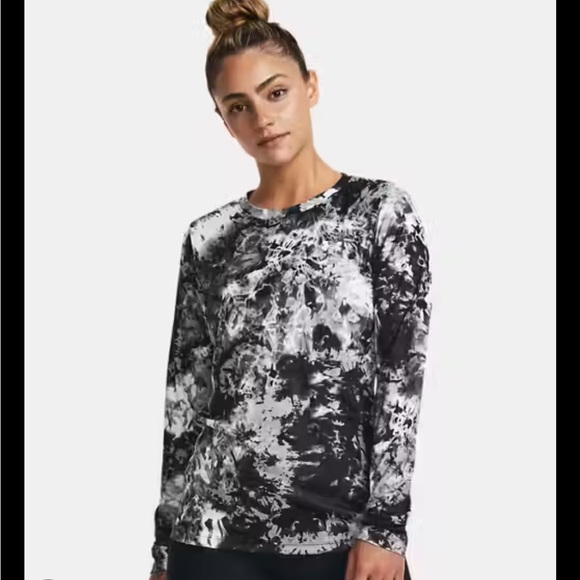 lululemon athletica Tops - Lululemon Athletica Monochrome Tie-Dye Long Sleeve Top